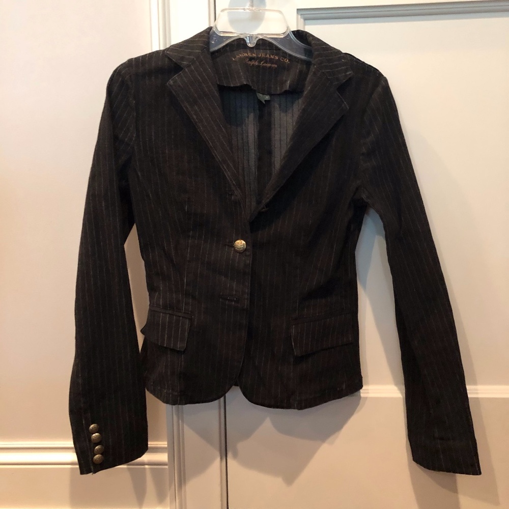 Lauren Jeans Co, Black Blazer, Size S